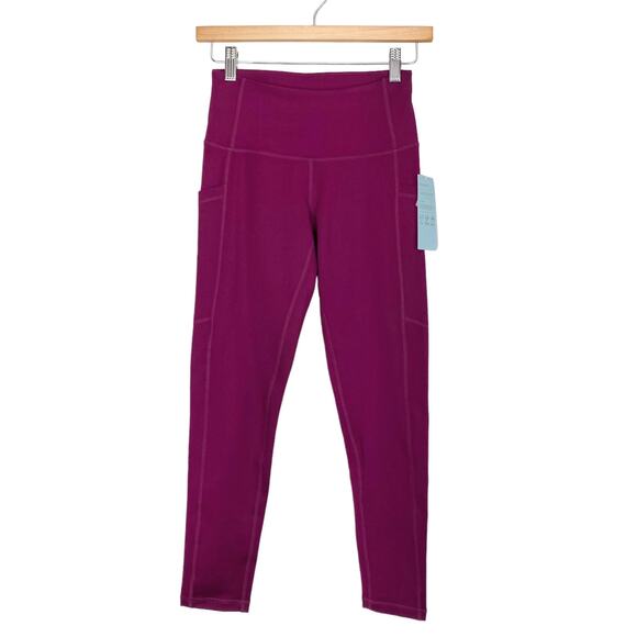 Z by Zella High Waist 7/8 Daily Pocket Leggings in Purple Caspia, XS - Picture 4 of 9